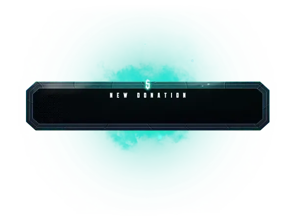 Unique Turquoise - Alert Style Donation