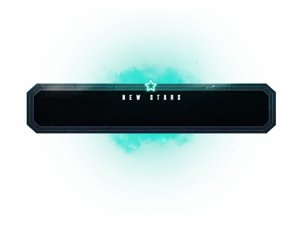 Unique Turquoise - Alert Style Stars