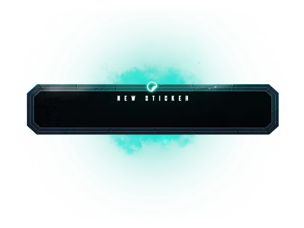 Unique Turquoise - Alert Style Supersticker