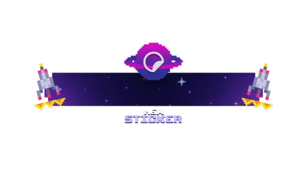 Pixel Universe - Alert Style Supersticker