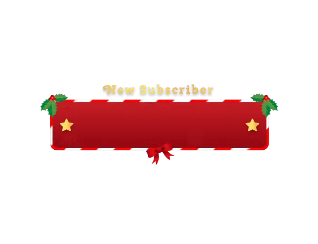 Xmas - YouTube Alert Image Follower Type 1