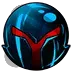 Knight Helmet Evil - Sub Badge 1 Year