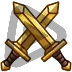 Crossed Swords - Sub Badge 6 Months
