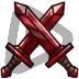 Crossed Swords - Sub Badge 9 Months