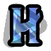 Warcraft Letter H - Sub Badge 1 Year