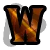 Warcraft Letter W - Sub Badge 1 Month