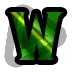 Warcraft Letter W - Sub Badge 6 Months