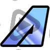 Modern Letter A - Sub Badge 1 Year