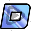 Modern Letter D - Sub Badge 1 Year