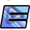 Modern Letter E - Sub Badge 1 Year