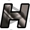 Modern Letter H - Sub Badge 2 Months