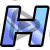 Modern Letter H - Sub Badge 1 Year