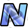 Modern Letter N - Sub Badge 1 Year