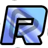 Modern Letter R - Sub Badge 1 Year