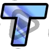 Modern Letter T - Sub Badge 1 Year