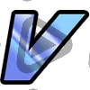 Modern Letter V - Sub Badge 1 Year