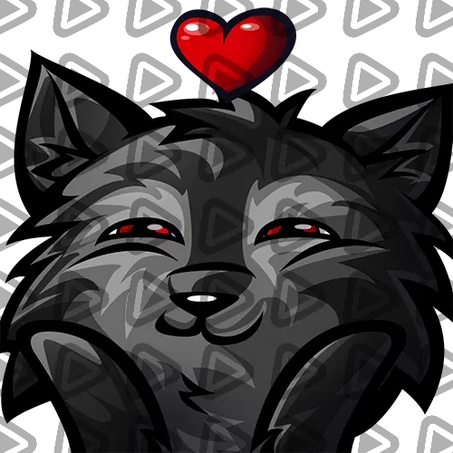 Dark Wolf - LOVE - Emote