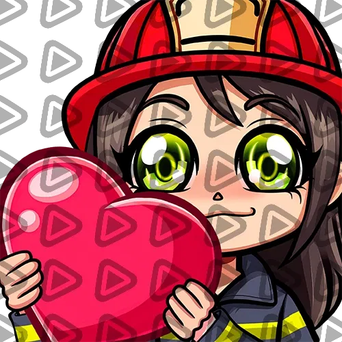 Firefighter Female - LOVE - Emote