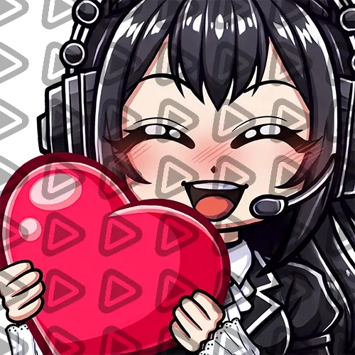 Gothic Girl - LOVE - Emote