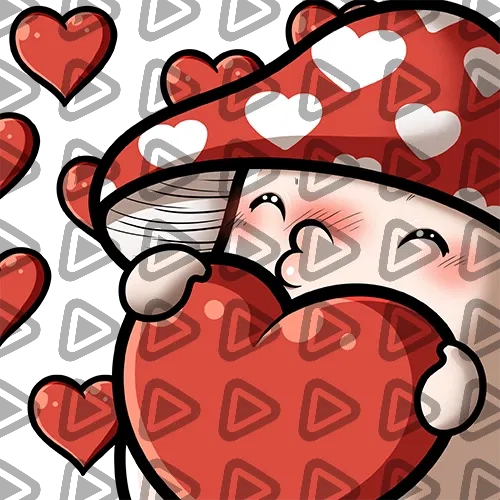 Mushroom Red - LOVE - Emote