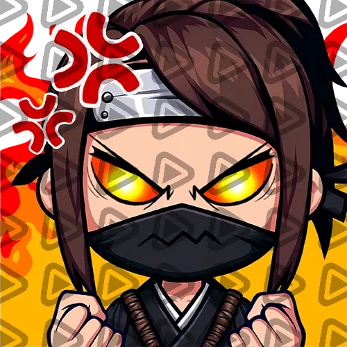 Ninja Chibi - RAGE - Emote