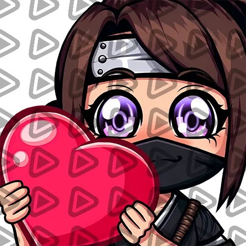 Ninja Chibi - LOVE - Emote