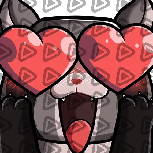 Raccoon - Brown - LOVE - Emote