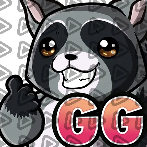 Raccoon - Grey - GG - Emote