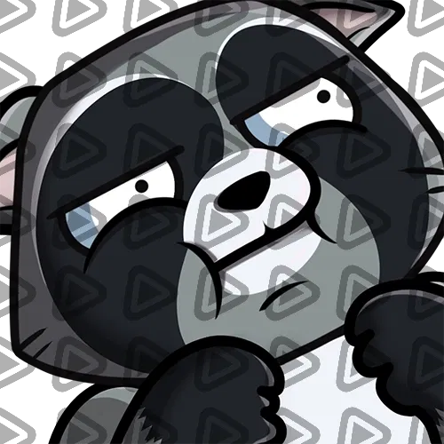 Raccoon - Grey - SUS - Emote
