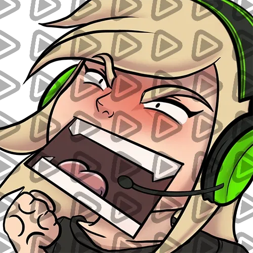 Streamer Female Blonde - RAGE (Black) - Emote