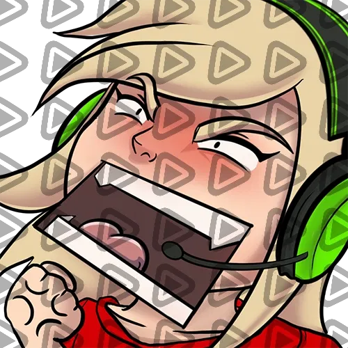 Streamer Female Blonde - RAGE (Red) - Emote