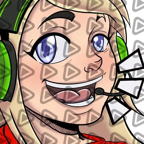 Streamer Female Blonde - LOL (Red) - Emote