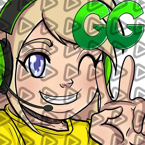 Streamer Female Blonde - GG (Yellow) - Emote