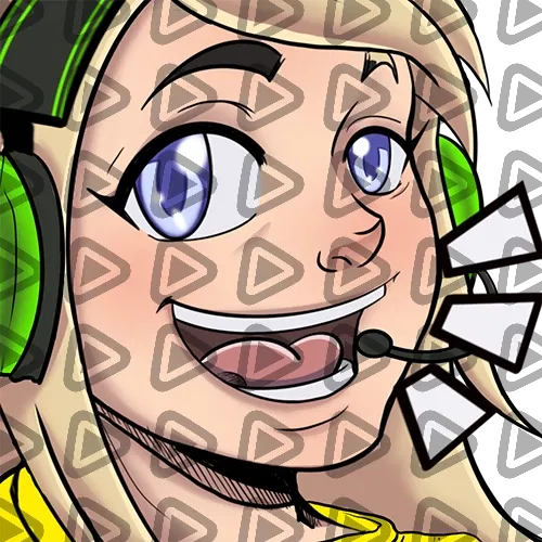Streamer Female Blonde - LOL (Yellow) - Emote