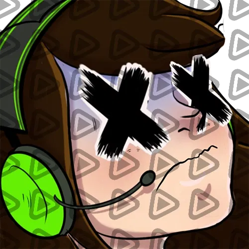 Streamer Female Brunette - RIP - Emote