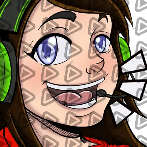 Streamer Female Brunette - LOL (Red) - Emote