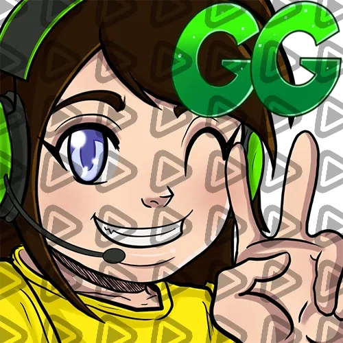 Streamer Female Brunette - GG (Yellow) - Emote