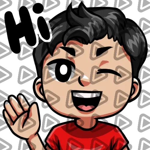 Streamer Male Black Haired - HI (Red) - Emote