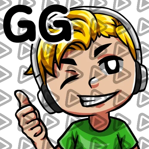 Streamer Male Blonde - GG (Green) - Emote