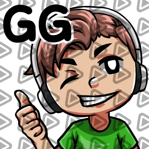Streamer Male Brunette - GG (Green) - Emote