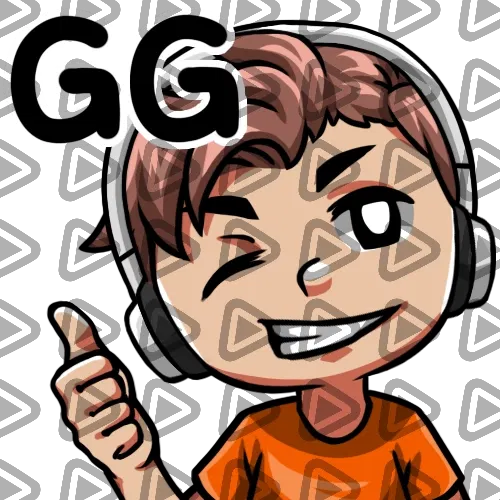 Streamer Male Brunette - GG (Orange) - Emote