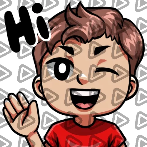 Streamer Male Brunette - HI (Red) - Emote