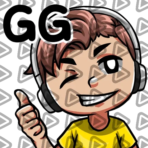 Streamer Male Brunette - GG (Yellow) - Emote
