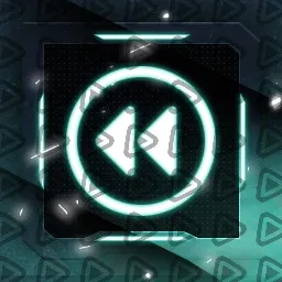 Unique Turquoise - Streamdeck Icon (Multimedia Previous)
