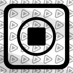 BlackWhite - Streamdeck Icon (Multimedia Stop)