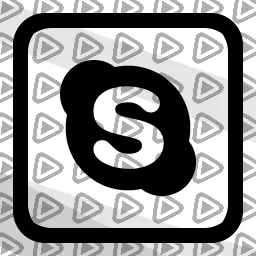 BlackWhite - Streamdeck Icon (Skype)