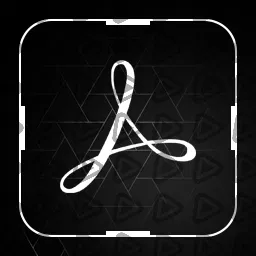 Minimal White - Streamdeck Icon (Adobe Acrobat)