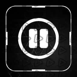 Minimal White - Streamdeck Icon (Multimedia Pause)