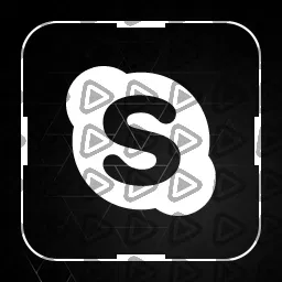 Minimal White - Streamdeck Icon (Skype)