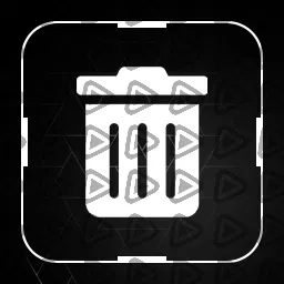Minimal White - Streamdeck Icon (Trash)